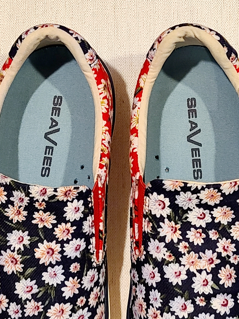 SEAVEES women's hawthorne
slip on shoes in daisy patchwork - Picture 4 of 11
